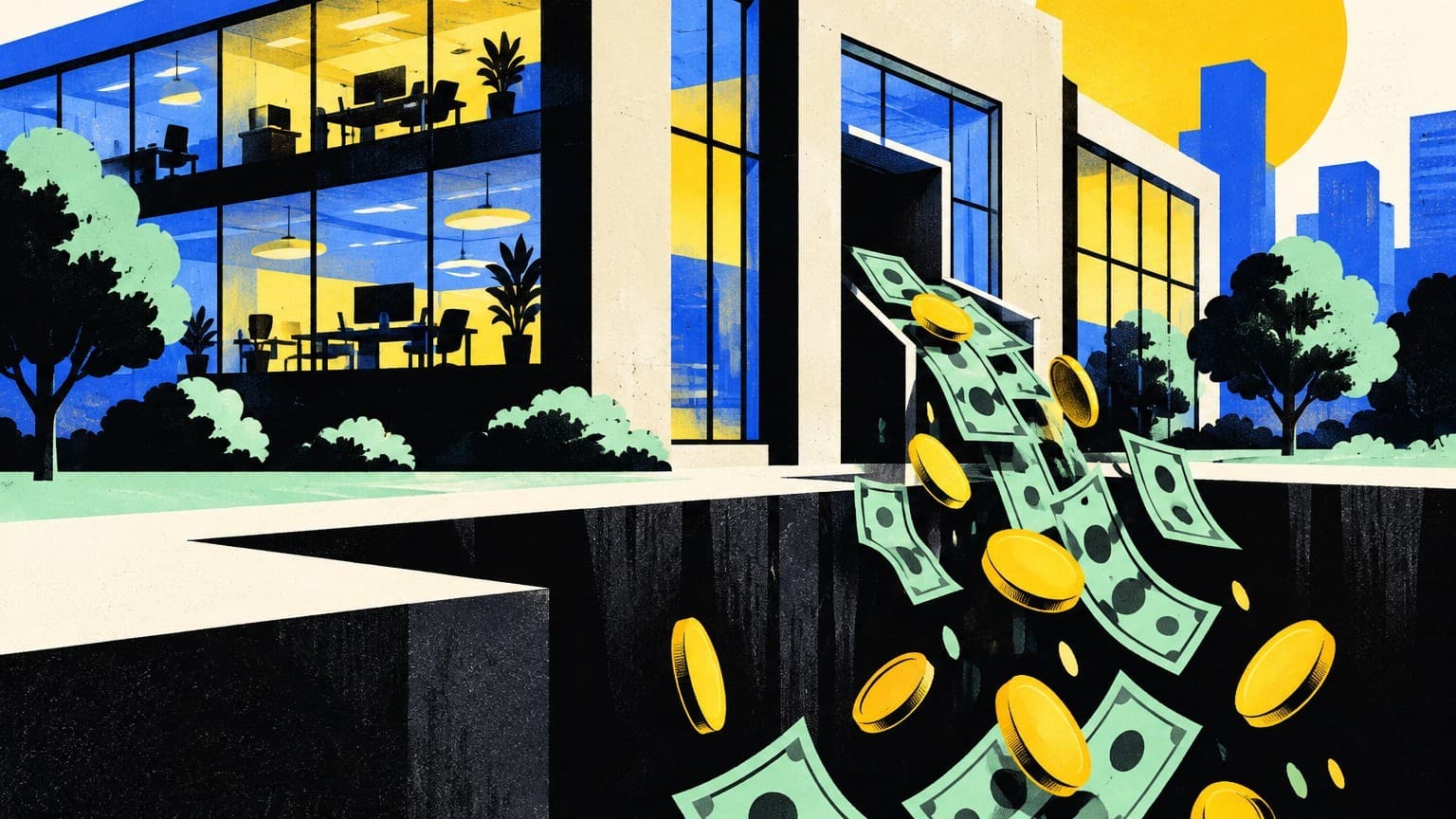 Illustration: Anthropic office building exterior sign
