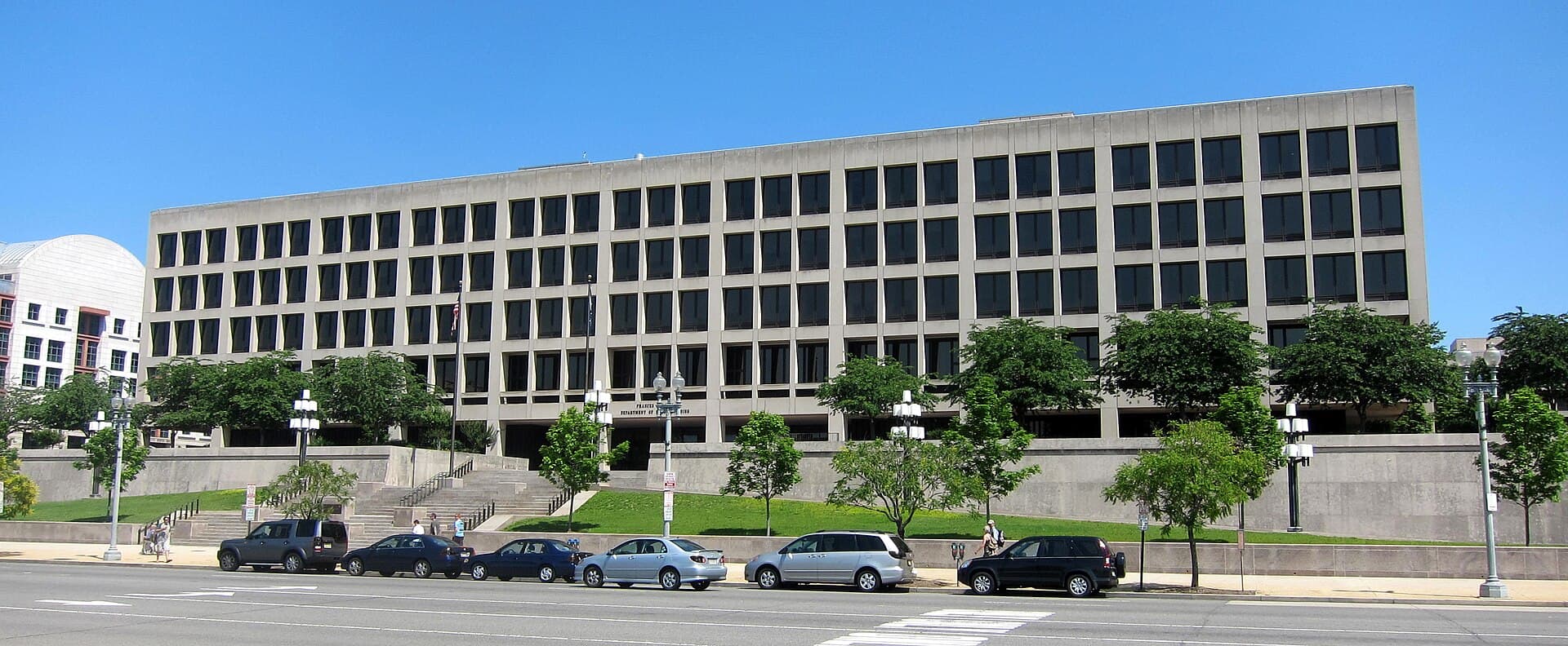 Exterior view of the U.S. Department of Labor headquarters, the Frances Perkins Building, in Washington, D.C.