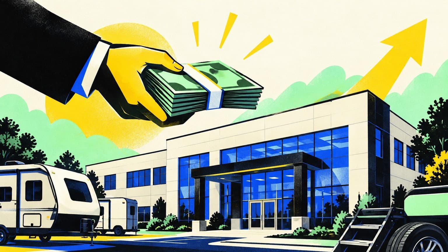 Illustration: LCI Industries headquarters exterior